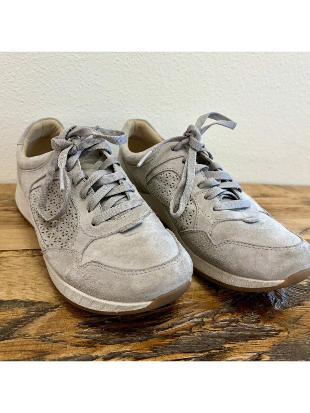 Dansko Suede Sneakers - Gray Perforated - EU 39 / US 8.5-9